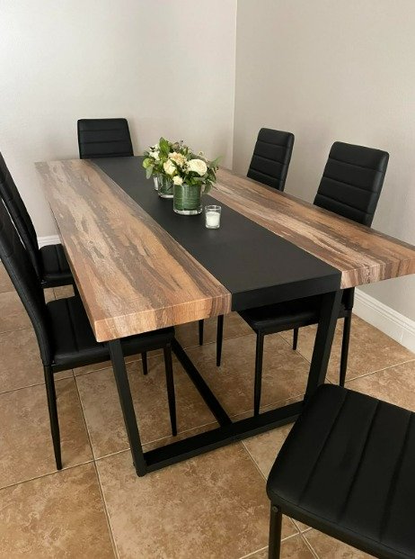 New 71" 6ft Large Dining Table for 6 8 Seat
