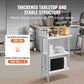 Stainless Steel Prep Table Work Table 24 x 34 Adjustable Height for Commercial Kitchen BBQ