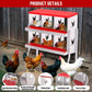 6 compartment Nesting Box for Chicken, Chicken Nest Box, Chicken Brooder Box with Chicken Perch