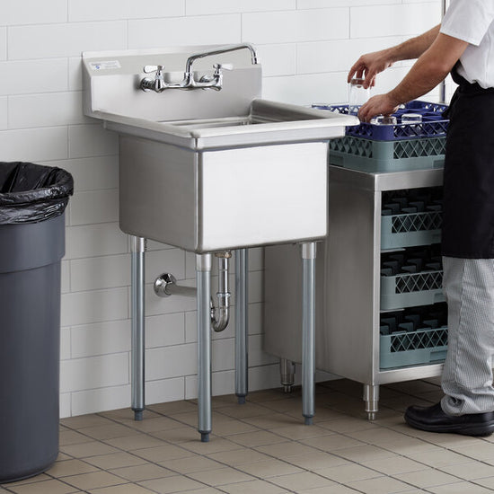 NEW Stainless Steel One Compartment Commercial Sink