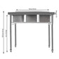 Heavy-Duty Commercial 3-Compartment Sink - Heavy-Duty Stainless Steel Kitchen, Laundry, Restaurant Sink with Individual Drain Basins