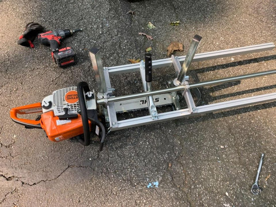 14"-48" Chain Saw Mill Aluminum Steel Planking Lumber Portable Chainsaw Mill