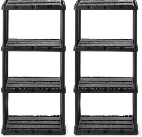 4 Shelf Knect-A-Shelf Solid Light Duty Storage Unit 24 x 12 x 48 Organizer Syst