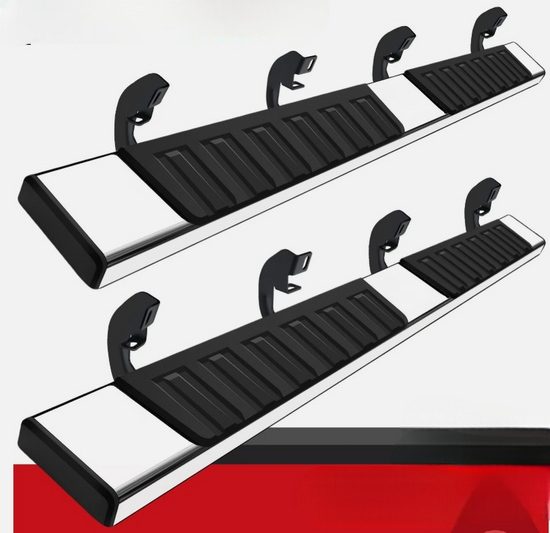For 2004-2014 Ford F150 Super Crew Cab 6" Running Board Side Step Nerf Bar S/S H