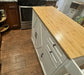 Rolling Kitchen Island On Wheels with Drop Leaf Countertop 2 Drawer Towel Rack and Spice Rack