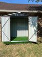 New Metal Outdoor Storage Shed 6.3 x 4.2 Ft Steel Utility Tool Shed Storage House with Door & Lock