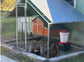 Large Metal Chicken Coop Walk-in Poultry Galvanized Cage with Cover
