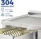 New 39" Stainless Steel Sink with Workbench & Storage Shelf Hot & Cold Water Pipes & Faucet
