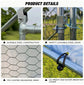 New Large Metal Chicken Coop Walk-in Poultry Cage Chicken Run House with Waterproof Cover