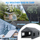 10x20ft Portable Garage Canopy Powder Coated Steel Frame, Heavy Duty, Roll-up Ventilated- Grey