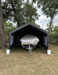 10x20ft Portable Garage Canopy Powder Coated Steel Frame, Heavy Duty, Roll-up Ventilated- Grey