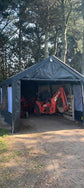 10x20ft Portable Garage Canopy Powder Coated Steel Frame, Heavy Duty, Roll-up Ventilated- Grey