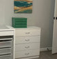 New 4 Drawer White Dresser for Bedroom, Small Chests of Drawers Modern Nightstand