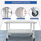 Stainless Steel Work Table Prep Table 24 x 48 with Casters NSF Commercial Kitchen Undershelf