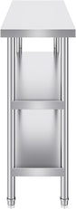 Stainless Steel Commercial Prep Table 14"x48" w/ Adjustable Undershelf For Restaurant