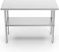 Stainless Steel Work Table Prep Table 24 x 48 Commercial Kitchen Restaurant with Adjustable Undershelf