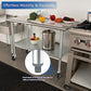 Stainless Steel Work Table Prep Table 24 x 48 with Casters NSF Commercial Kitchen Undershelf