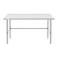 Stainless Steel Work Table Prep Table 30 x 60 Open Base NSF Commercial Kitchen Restaurant