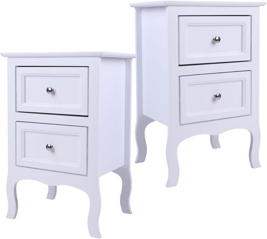 NEW Set of 2 Night Table Side Table End table Nightstands, White