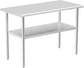 Stainless Steel Work Table Prep Table 24 x 48 Commercial Kitchen Restaurant with Adjustable Undershelf