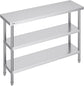Stainless Steel Commercial Prep Table 14"x48" w/ Adjustable Undershelf For Restaurant