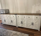 White Modern Buffet Cabinet – Versatile Spacious Sideboard for Kitchen, Dining & Living Room