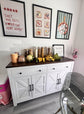 White Modern Buffet Cabinet – Versatile Spacious Sideboard for Kitchen, Dining & Living Room