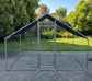 Large Metal Chicken Coop Walk-in Poultry Galvanized Cage with Cover