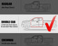 Running Board For 2019-2025 Silverado/Sierra Double Cab 6inch Nerf Bars Side Steps