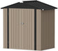 New Metal Outdoor Storage Shed 6.3 x 4.2 Ft Steel Utility Tool Shed Storage House with Door & Lock