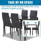 Dining Table Set Glass Dining Room Table Set for Small Spaces Kitchen Table and Chairs for 4