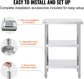 3 Tier Stainless Steel Food Prep Table, 14 x 24 x 34 Inch Commercial Kitchen Worktable