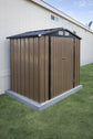 New Metal Outdoor Storage Shed 6.3 x 4.2 Ft Steel Utility Tool Shed Storage House with Door & Lock