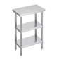 Stainless Steel Prep Table Work Table 24 x 34 Adjustable Height for Commercial Kitchen BBQ