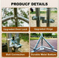 Large Chicken Coop Chicken Runs for Yard with Cover Outdoor Metal Pet Pens Poultry Cage Duck Rabbit House Backyard Use 10x20FT