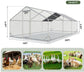 Large Chicken Coop Chicken Runs for Yard with Cover Outdoor Metal Pet Pens Poultry Cage Duck Rabbit House Backyard Use 10x20FT
