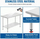60" x 24" Heavy Duty Stainless Steel Work Table with Undershelf