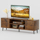 TV Stand for 65 Inch TV, Modern Entertainment Center with Storage Brown