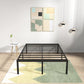 16" High Heavy Duty California King Bed Frames No Box Spring Needed, Metal Platform with Round Corners
