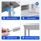 Stainless Steel Prep Table Work Table 30 x 60 with Casters NSF Adjustable Undershelf Commercial