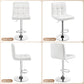 NEW! Set of 4 Leather Adjustable Swivel Bar Stools Dining chairs, Modern Barstools, White