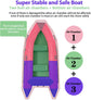 10ft Inflatable Dinghy Boat for Adults – 3-Person Fishing Kayak Raft with Oars, Air Pump & Carry Bag – Portable Sport Boat for Lake & River Use