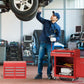 5-Drawer Tool Box Organizer w/Lockable Wheels & Sliding Drawers & Detachable Top & Adjustable Shelf