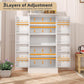 47 Inches Freestanding Pantry Cabinet - Adjustable Shelves Kitchen Storage Cabinet For Kitchen