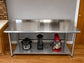Stainless Steel Prep Table Work Table 24 x 60 NSF with Backsplash for Commercial Kitchen Restaurant