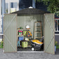 New Metal Outdoor Storage Shed 6.3 x 4.2 Ft Steel Utility Tool Shed Storage House with Door & Lock