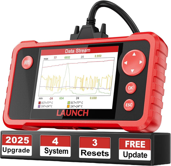 2025 Check Engine OBD2 Scanner Transmission ABS SRS Code Reader Diagnostic Scan Tool