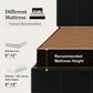 Queen Size Dutch Velvet Upholstered Platform Bed Frame with Vertical-Channel-Tufted Adjustable Headboard
