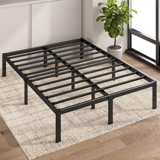 14 Inch Metal Platform Bed Frame Full Size Tool-Free Assembly