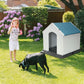 Outdoor Dog House Durable Comfortable Cool Shelter Plastic Design